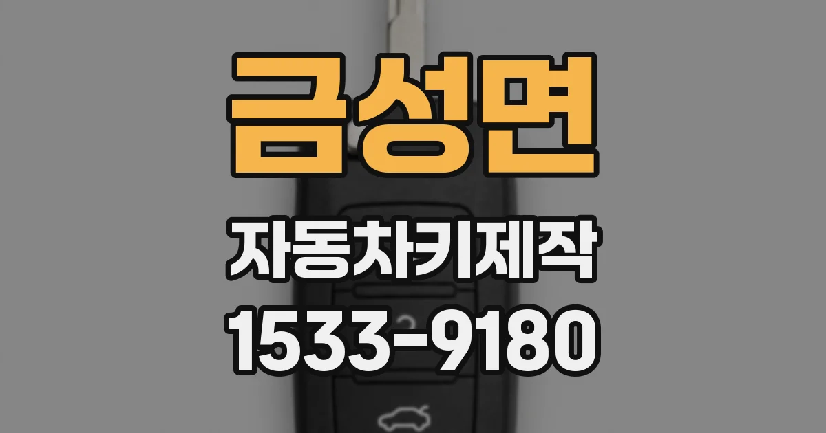 금성면 자동차키제작