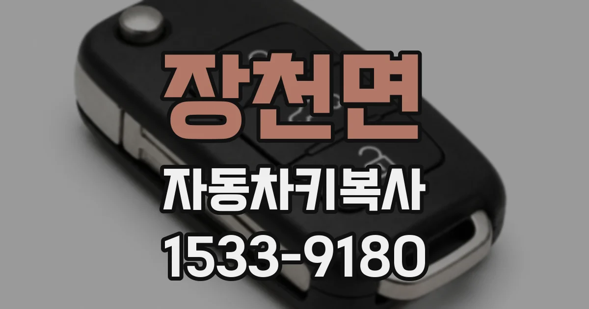 장천면 자동차키복사