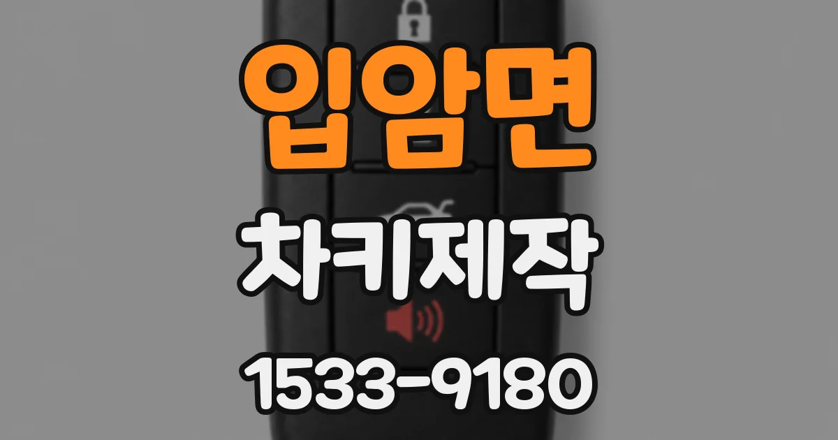 입암면 차키제작