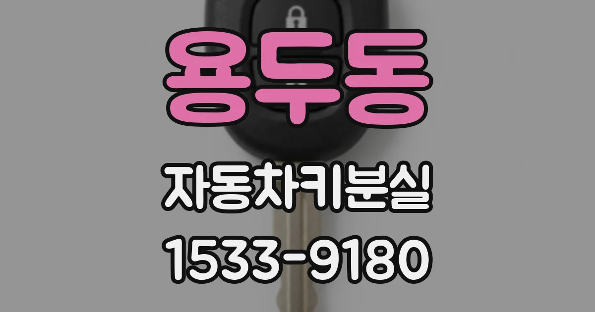 용두동 자동차키분실