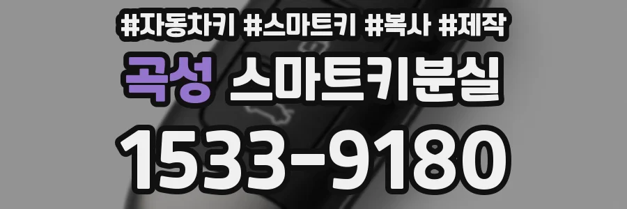 곡성 스마트키분실