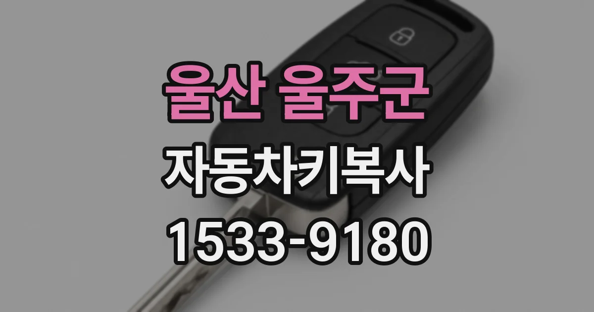 울산 울주군 자동차키복사