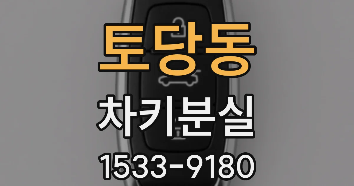 토당동 차키분실