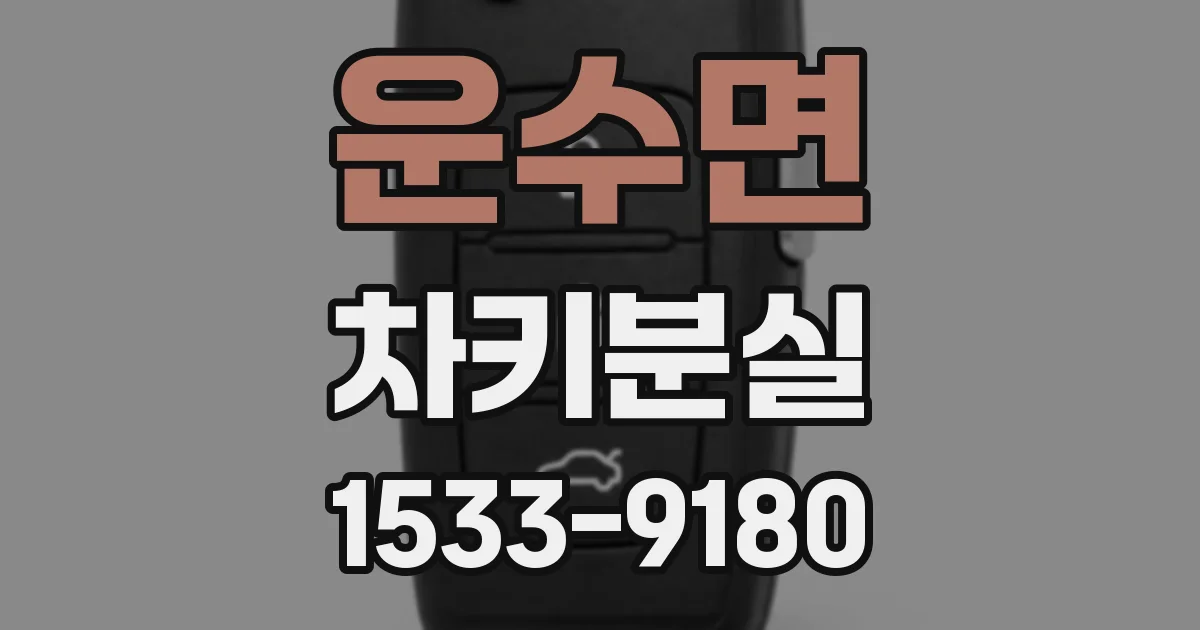 운수면 차키분실