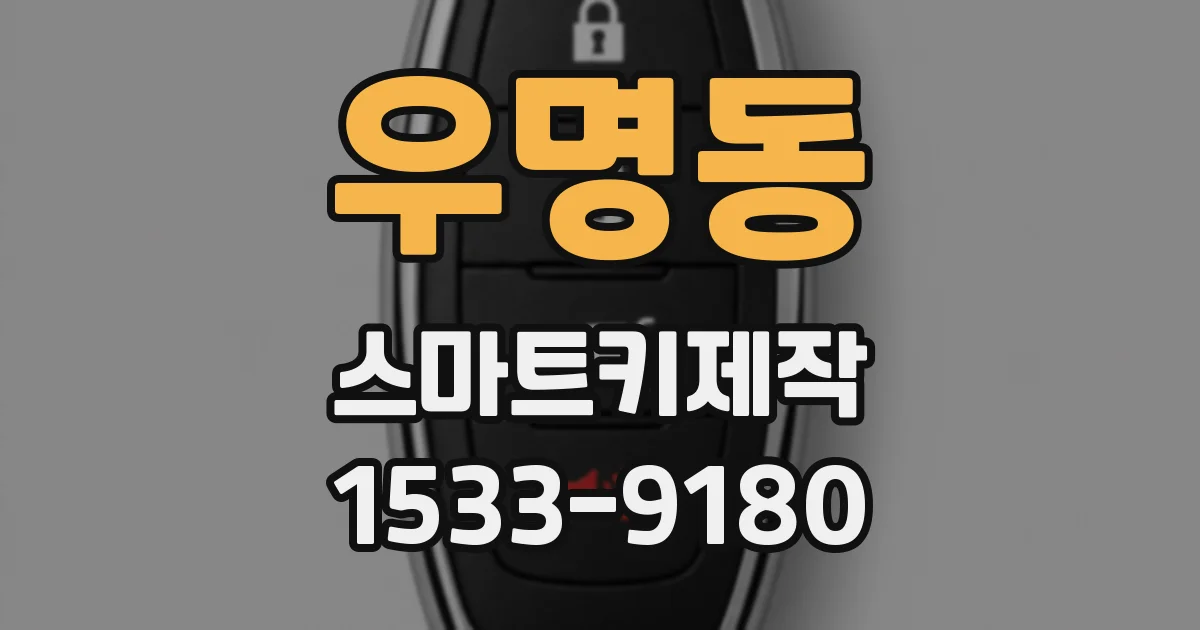 우명동 스마트키제작