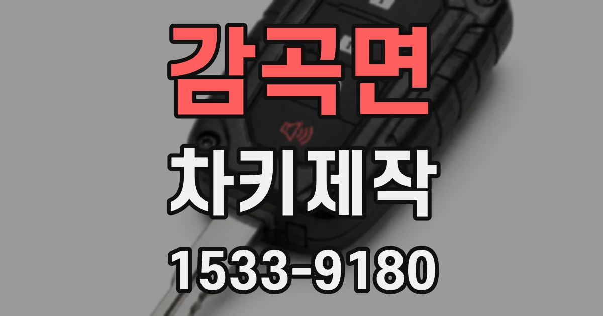 감곡면 차키제작