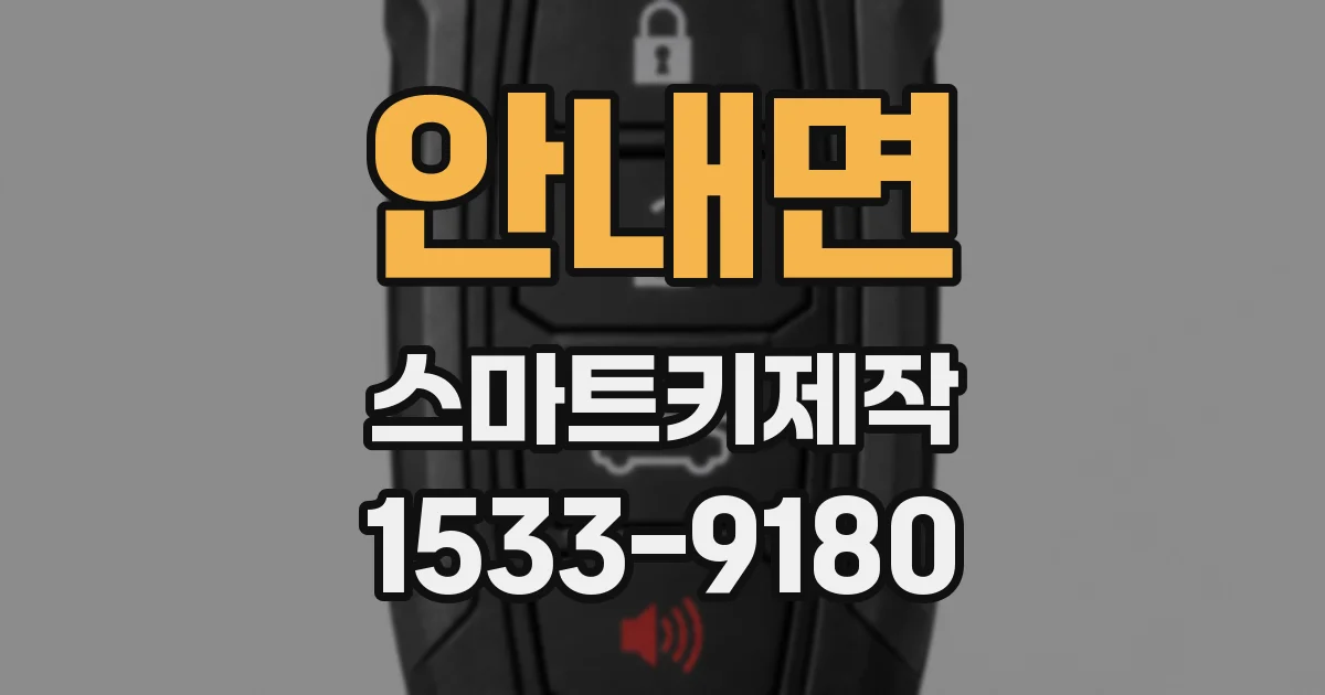 안내면 스마트키제작