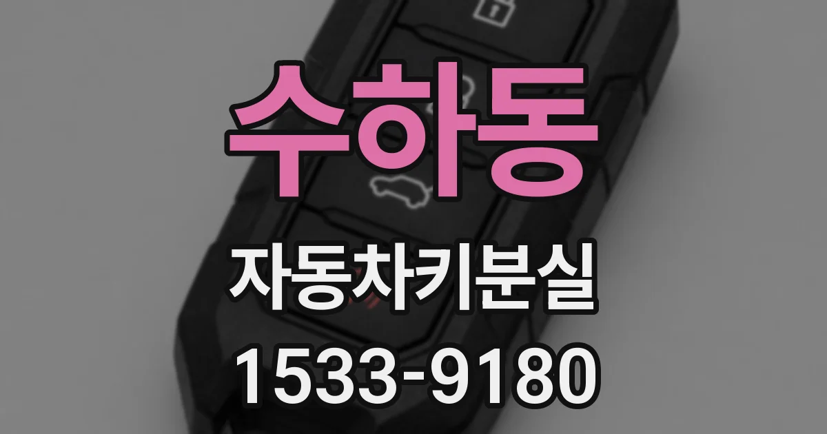수하동 자동차키분실