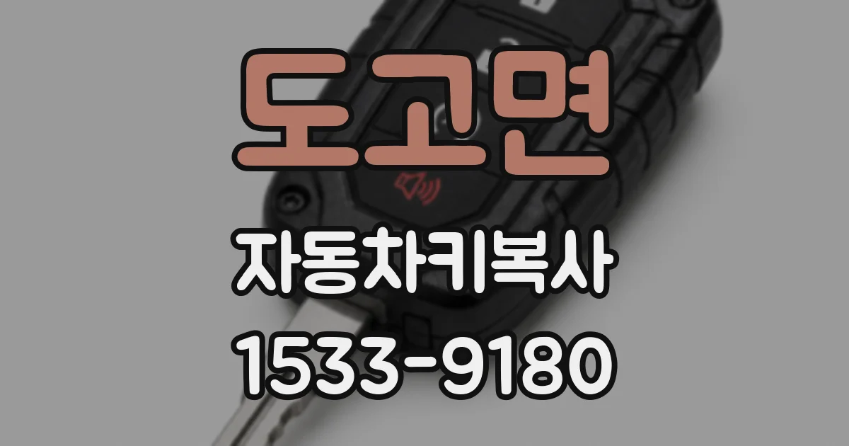 도고면 자동차키복사