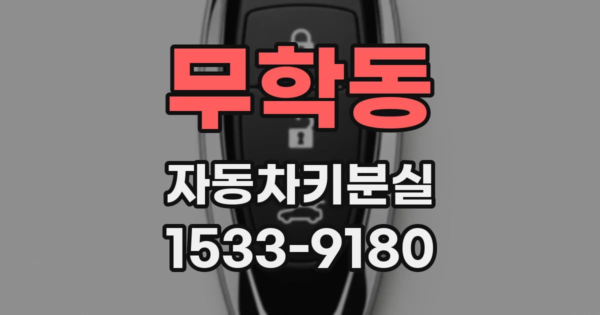 무학동 자동차키분실