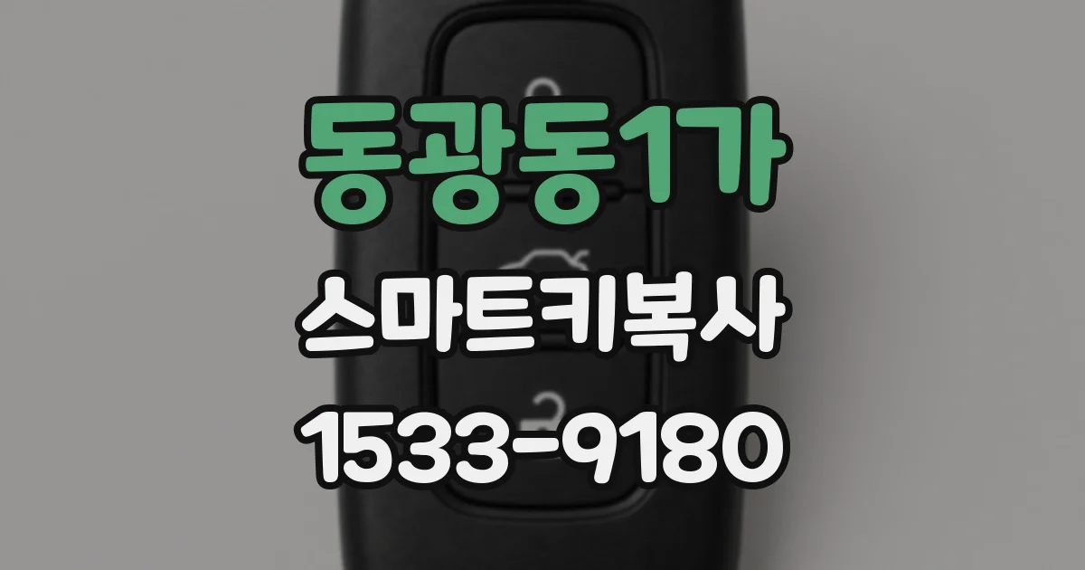 동광동1가 스마트키복사