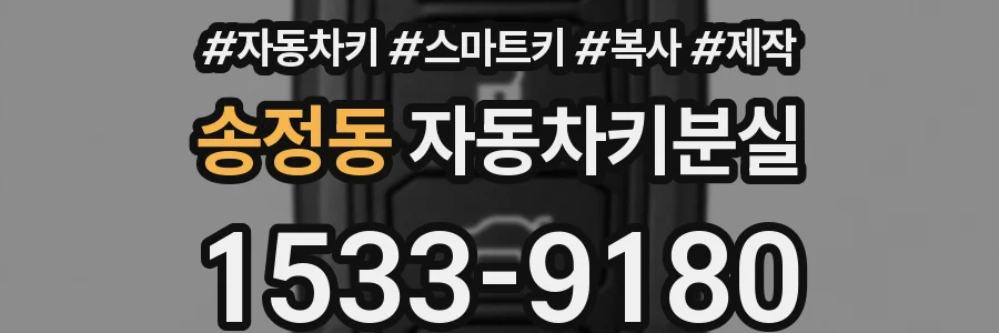 송정동 자동차키분실