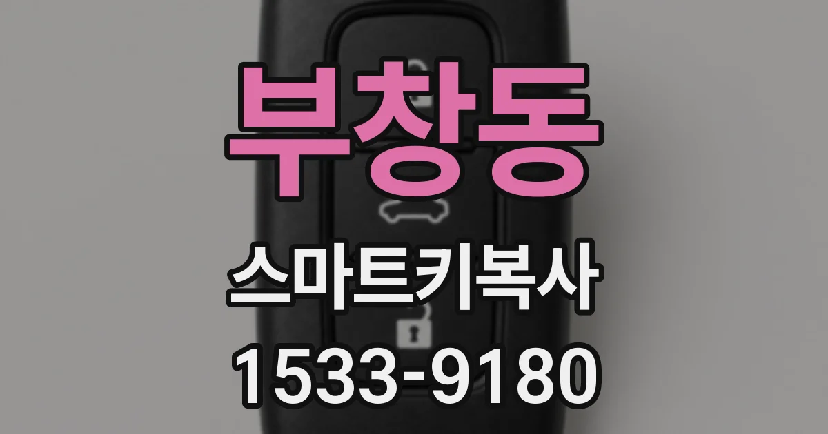 부창동 스마트키복사