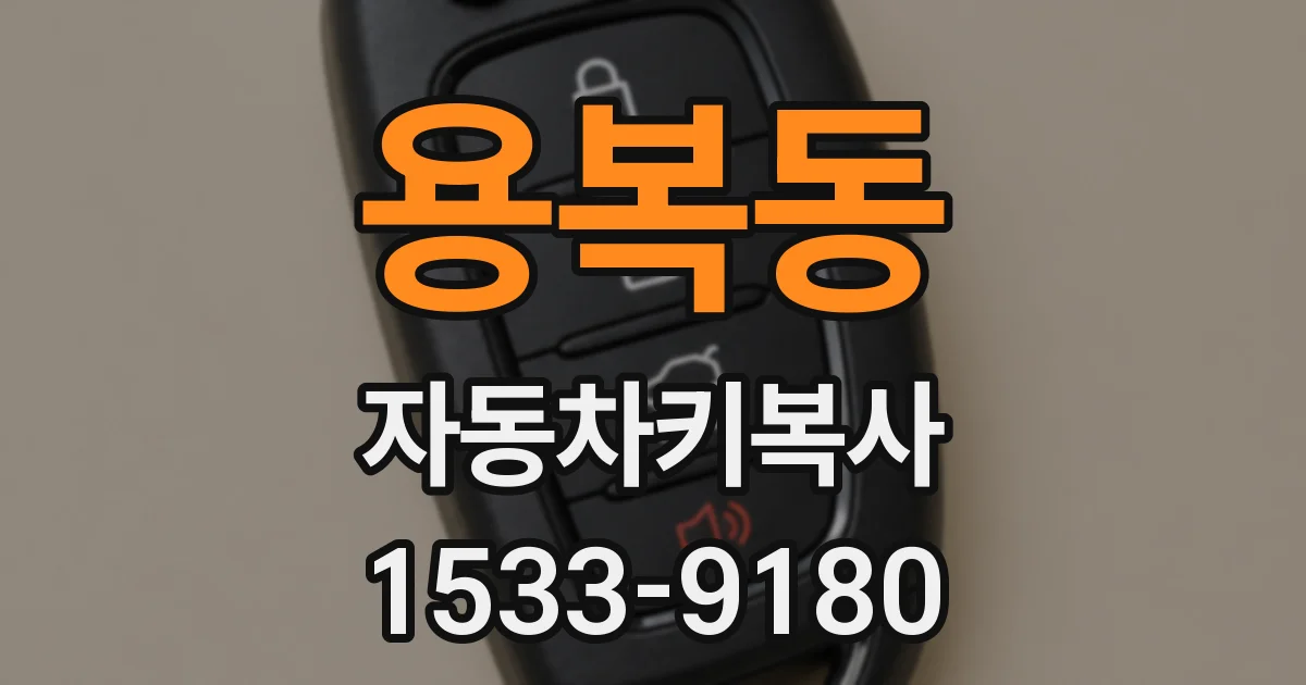 용복동 자동차키복사
