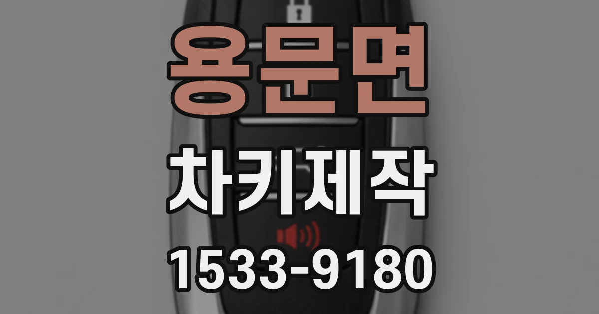 용문면 차키제작
