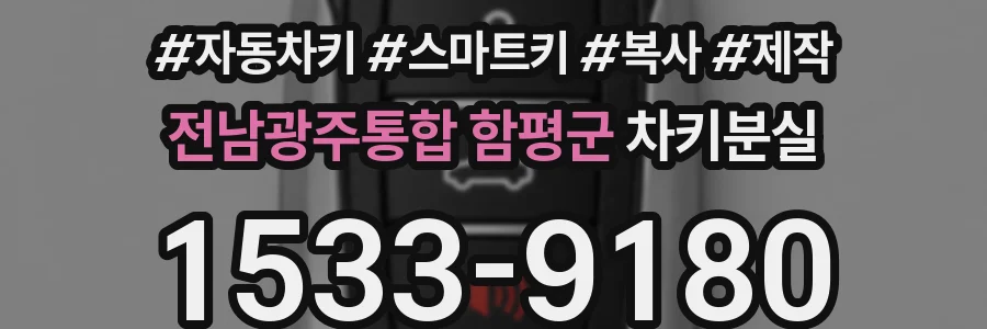 전남광주통합 함평군 차키분실