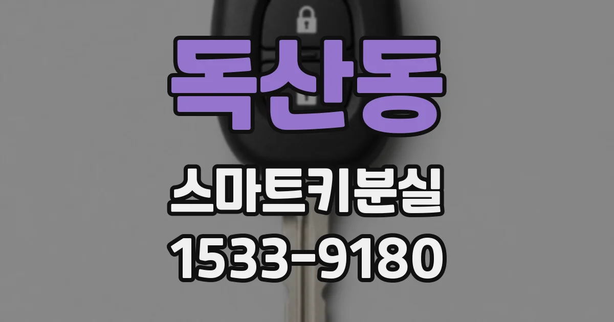 독산동 스마트키분실