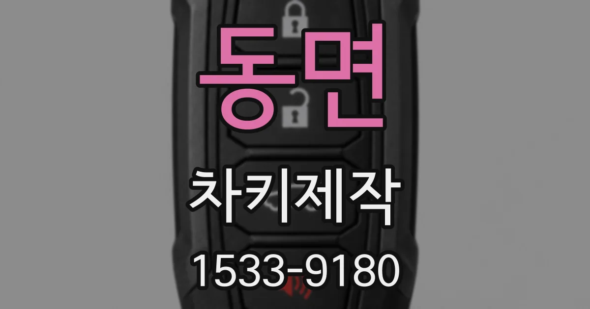동면 차키제작