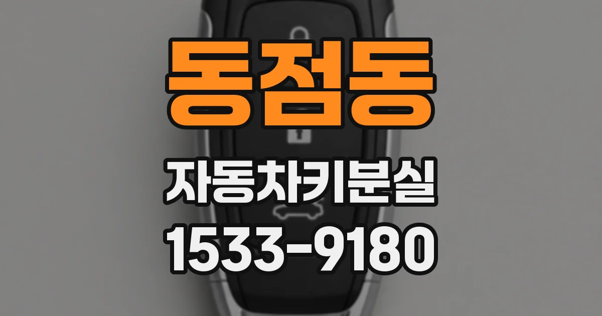 동점동 자동차키분실
