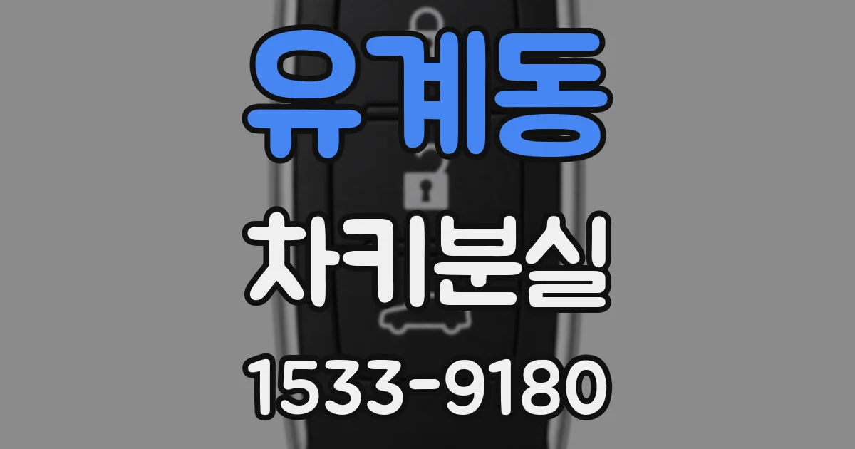 유계동 차키분실