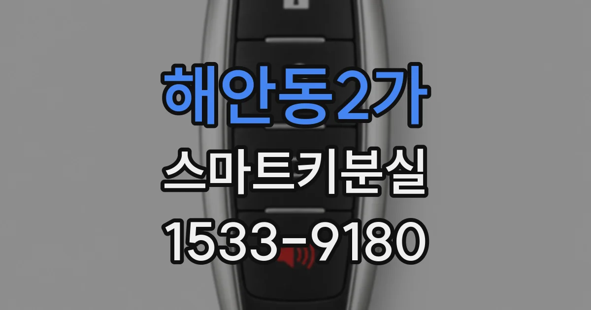 해안동2가 스마트키분실