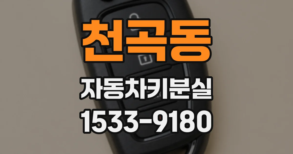 천곡동 자동차키분실