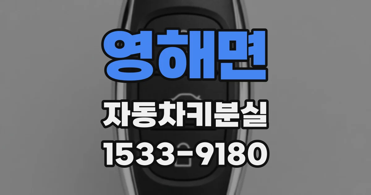 영해면 자동차키분실