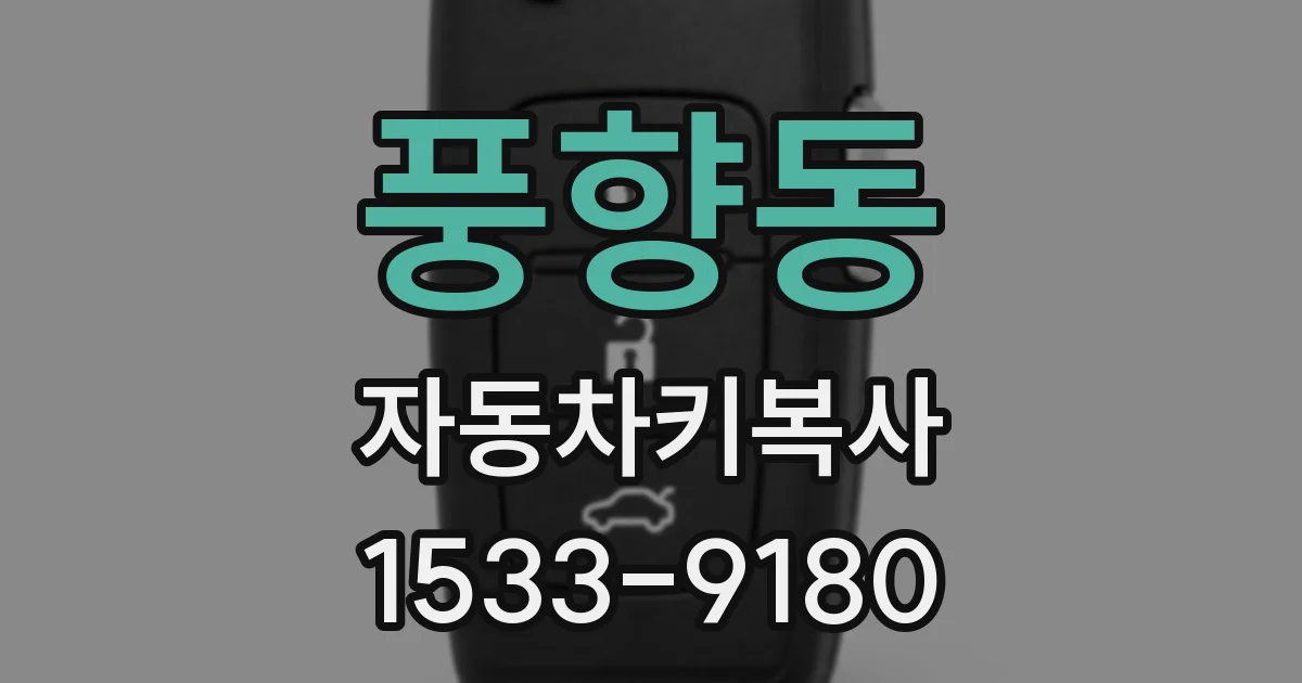 풍향동 자동차키복사