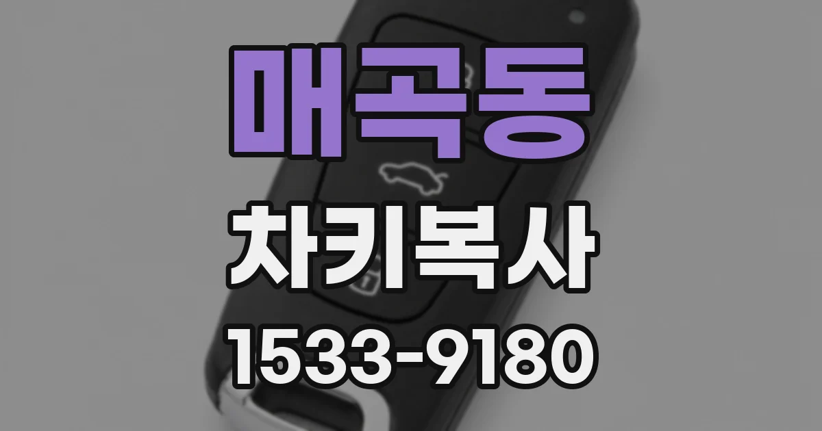 매곡동 차키복사