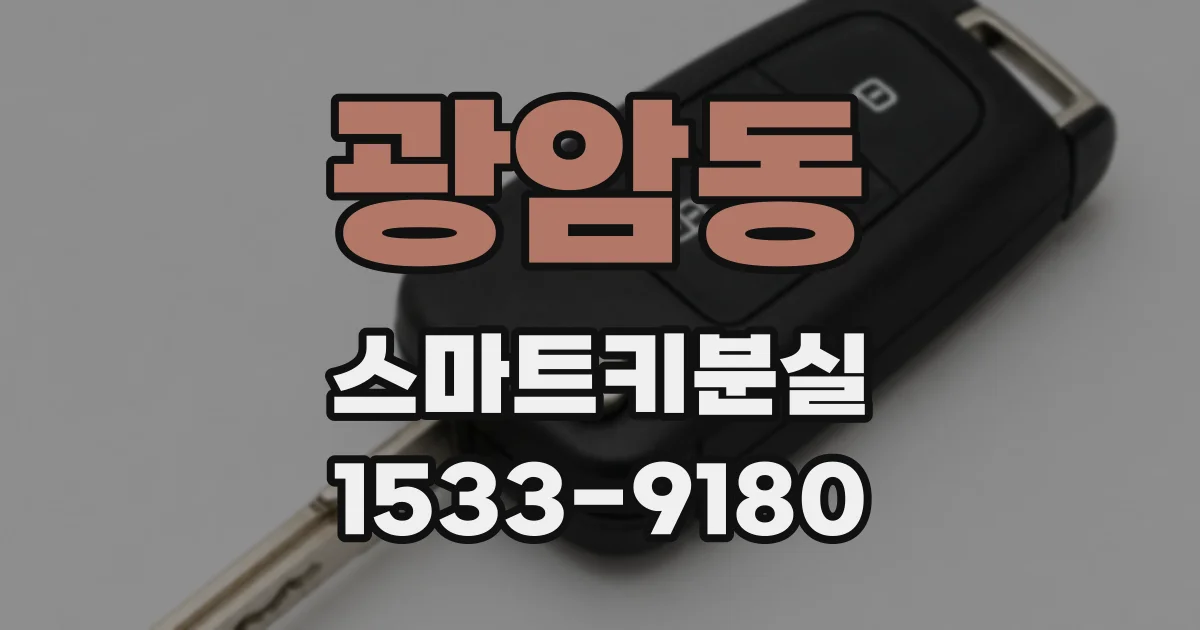 광암동 스마트키분실