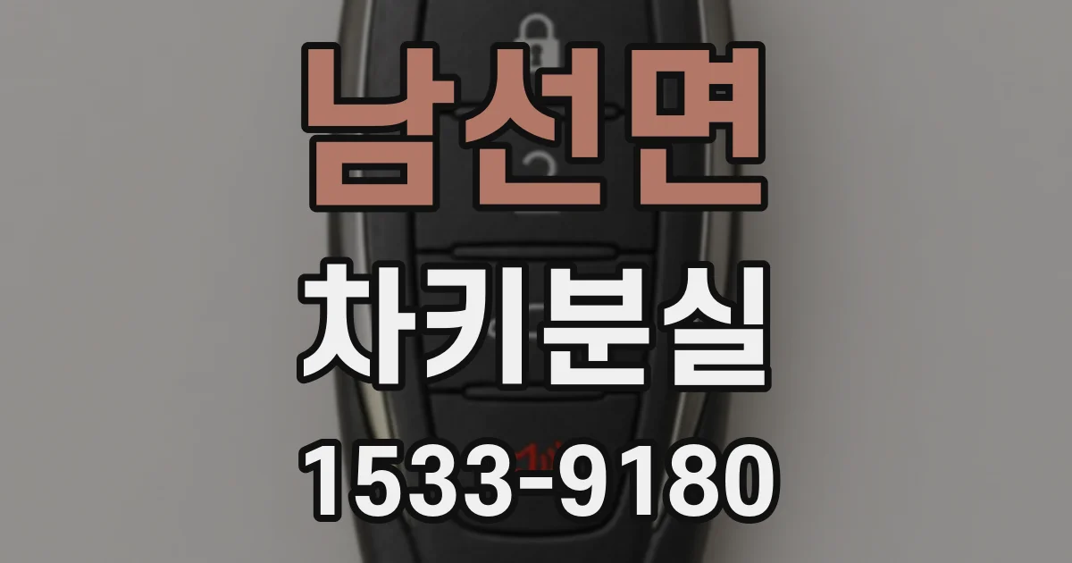 남선면 차키분실
