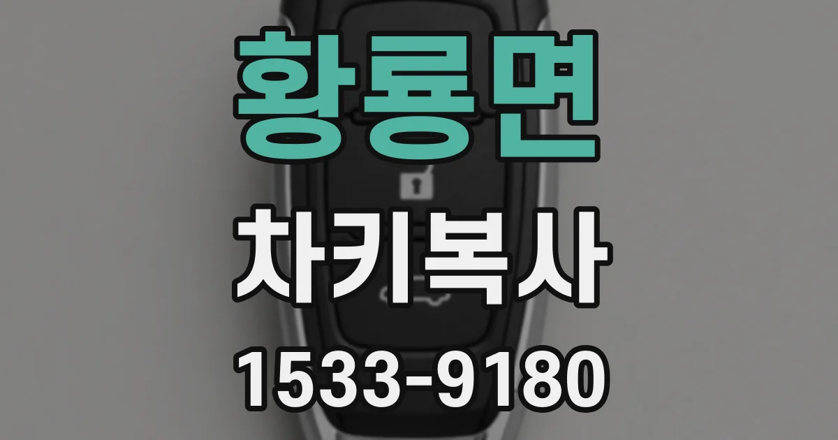 황룡면 차키복사