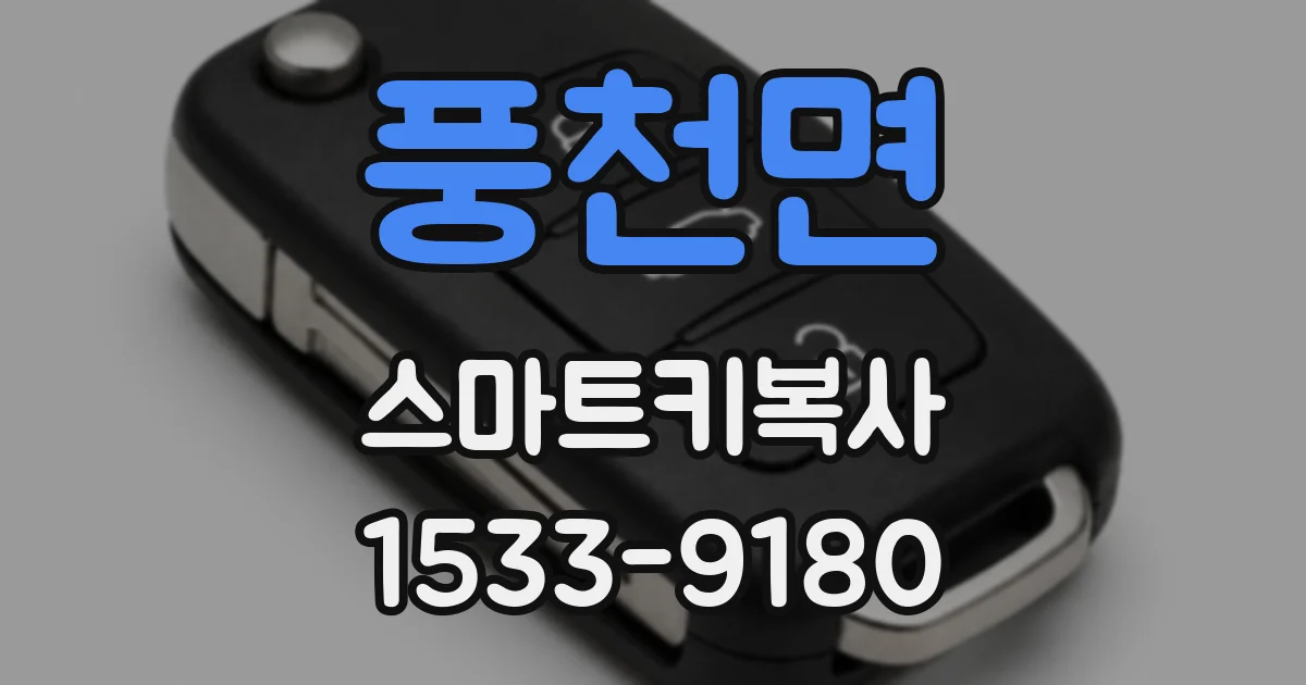 풍천면 스마트키복사