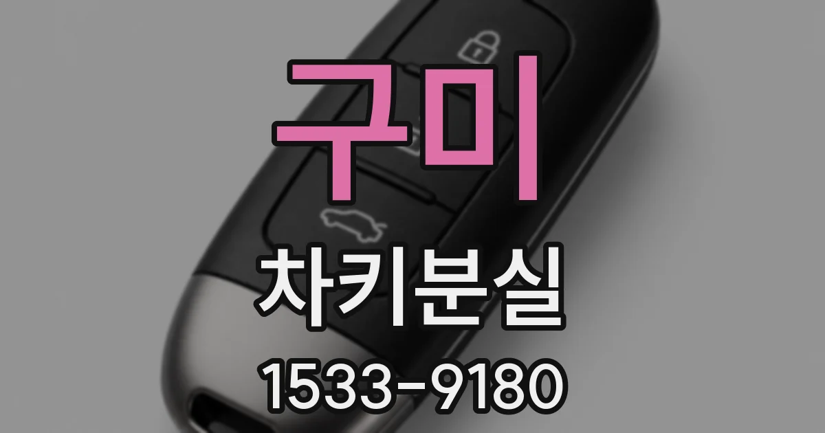 구미 차키분실