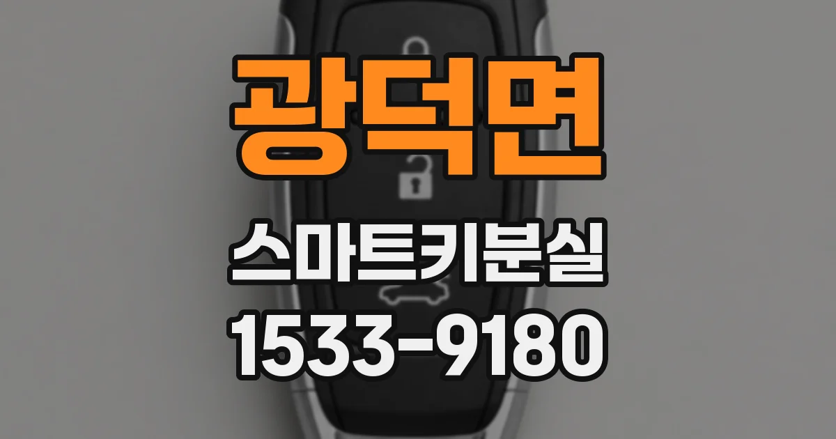 광덕면 스마트키분실