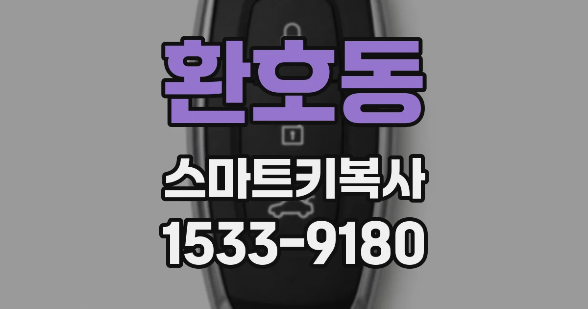 환호동 스마트키복사