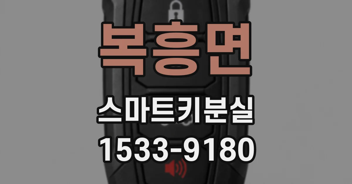복흥면 스마트키분실