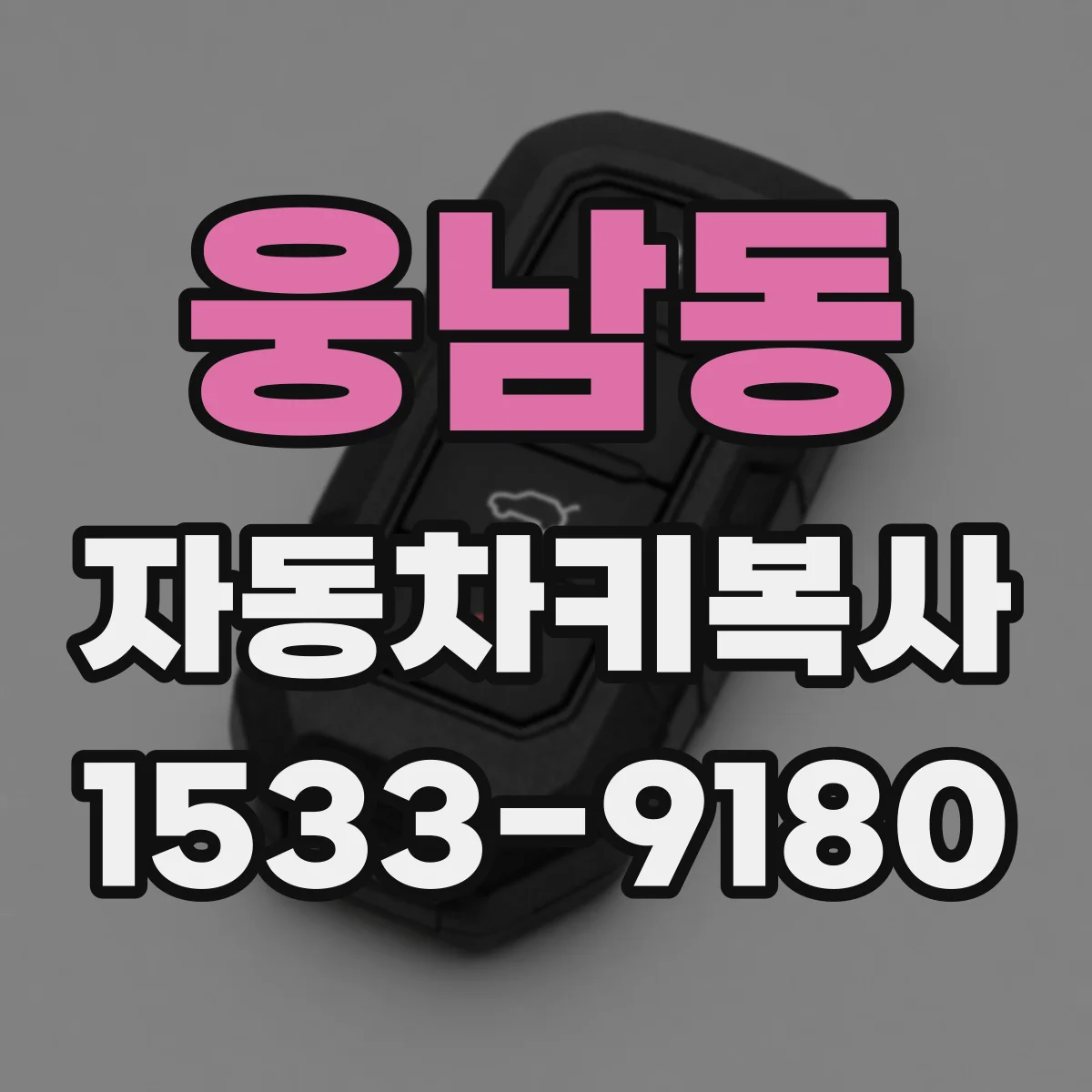 웅남동 자동차키복사