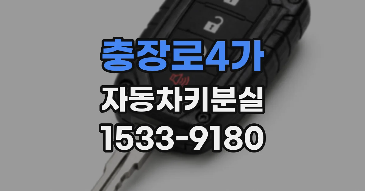 충장로4가 자동차키분실