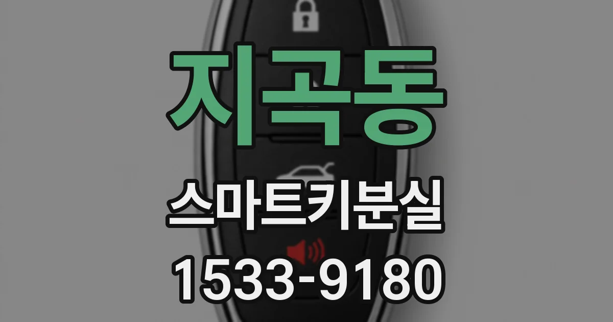지곡동 스마트키분실