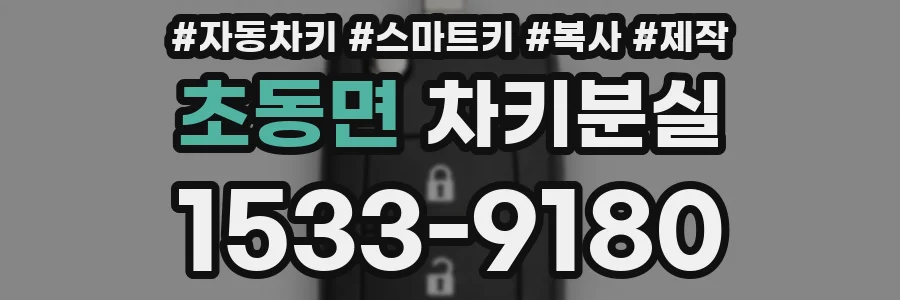 초동면 차키분실
