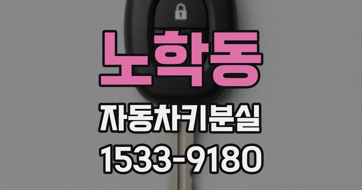 노학동 자동차키분실