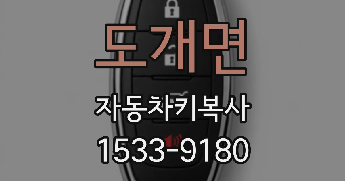 도개면 자동차키복사