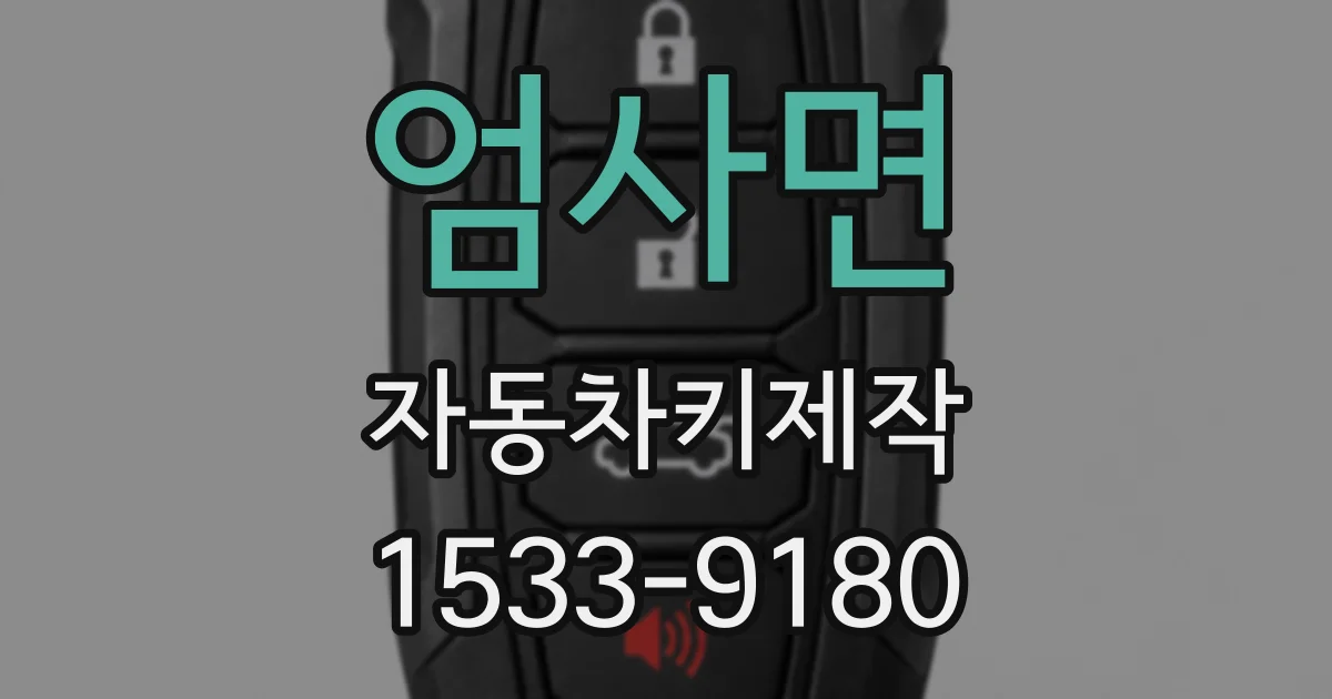 엄사면 자동차키제작