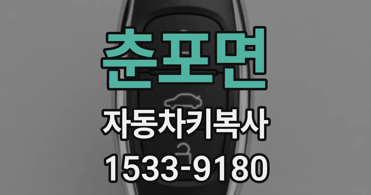 춘포면 자동차키복사