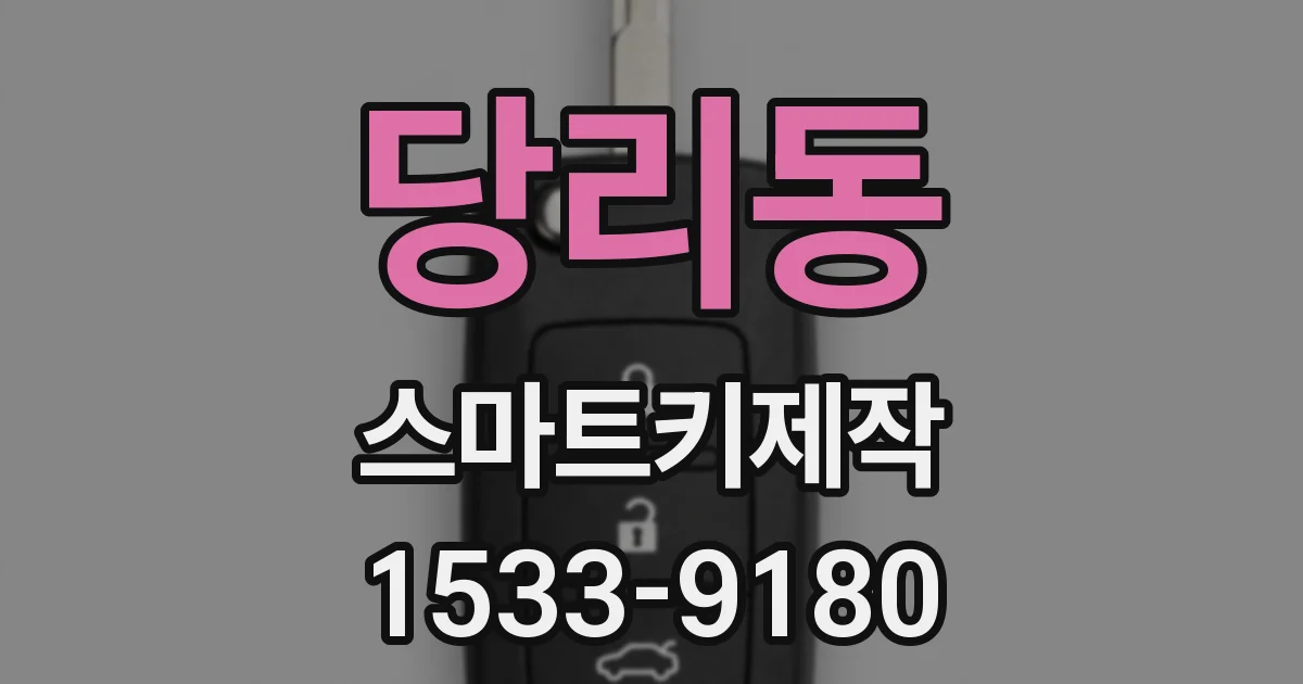 당리동 스마트키제작