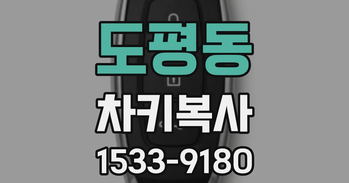 도평동 차키복사