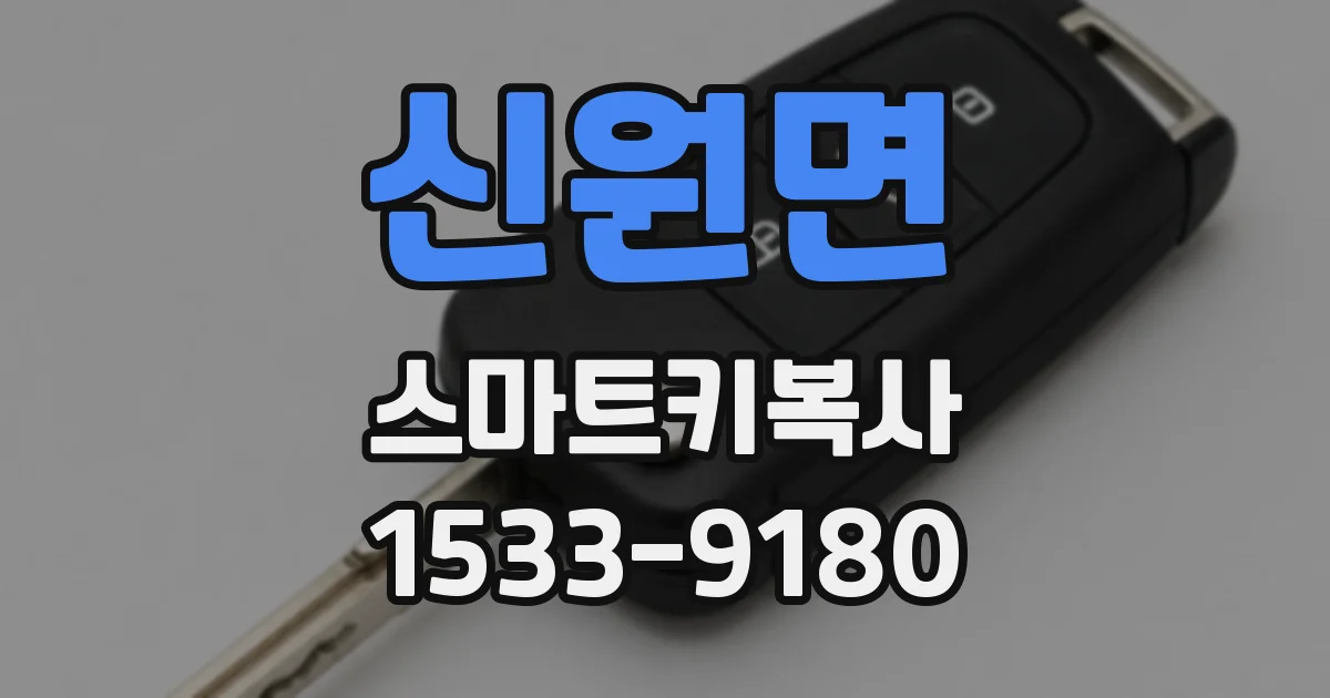 신원면 스마트키복사