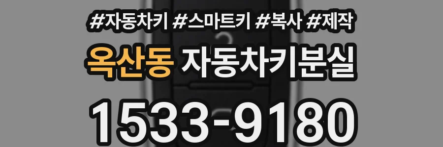 옥산동 자동차키분실