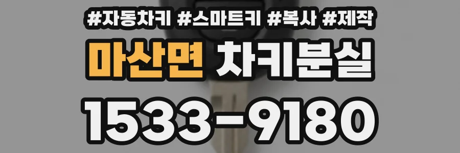 마산면 차키분실
